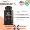 Zinc Supplement Complex with Copper and Vitamin C - Natural Flow 3X Zinc Carnosine, Bisglycinate Chelate, and Orotate, Chelated Copper, Easy on The Stomach, Skin and Immune Support, 120 Capsules view 4