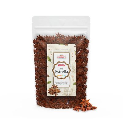 Anis estrella - Whole Star Anise, Dried Anise Star Spice, 16 oz, 1.0 Ounce, 16.0 ounces