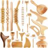 Amylove 21-in-1 Maderoterapia Kit Wood Therapy Massage Tools Set Therapy Tools for Body Sculpting Muscle Pain Relief Lymphatic Drainage Women Face Roller Fascia Massage Anti Body Contouring view 1