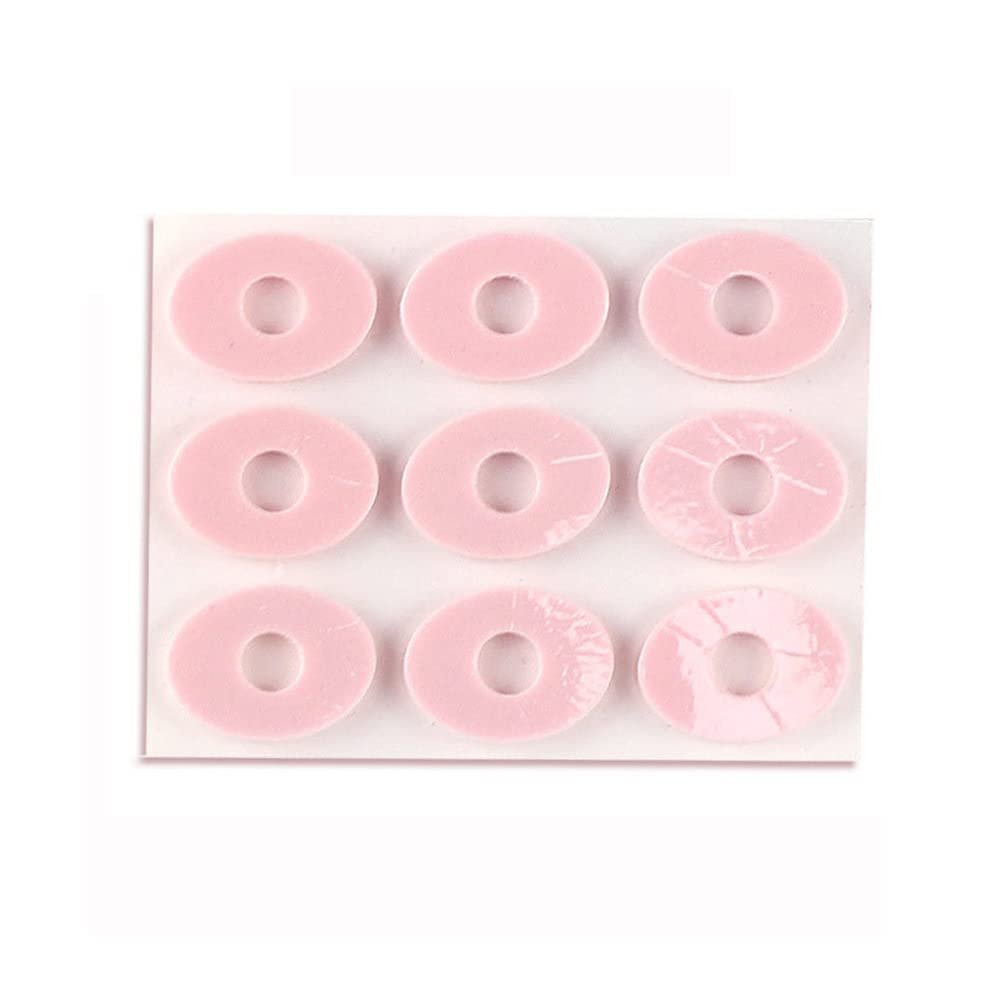 cn herb Pink Latex Coated Corn Stick Anti-wear Foot Small Round Sticker (small oval)