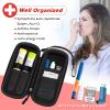 MEDMAX Epipen Medical Carrying Case, Hard Shell EVA Shock Absorption Travel Medication Organizer Bag Emergency Medical Pouch Holds 2 EpiPens, Asthma Inhaler, Auvi-Q, Allergy Supplies (Pink) view 2