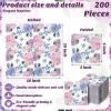 Hotop 200 Pack Purple Hydrangea Napkins for Guests Mother's Day Floral Butterfly Napkins Disposable Dinner Hand Towels Decorative Flower Bathroom Paper Towels for Wedding Birthday Party view 3