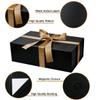YINUOYOUJIA Large Black Gift Boxes with Lid,14"x9"x4.5" Magnetic Gift Box with Ribbon,Cards and Envelopes for Presents,Great for Wedding,Birthdays,Crafting,Gift Packaging. view 3