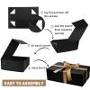 YINUOYOUJIA Large Black Gift Boxes with Lid,14"x9"x4.5" Magnetic Gift Box with Ribbon,Cards and Envelopes for Presents,Great for Wedding,Birthdays,Crafting,Gift Packaging. view 4