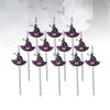 Halloween Paper Straws Halloween Decor pcs Party Paper Straws Witch Hat Plastic Decorative Drinking view 3