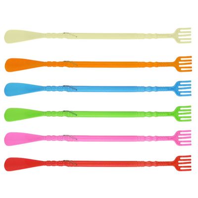 Beavorty 6pcs Multifunctional Handheld Shoehorn Back Scratcher Design Shoe Lifter for Easy Shoe Wear Comfortable Massage Tool for Elderly and Disabled Users