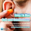 Lucent Path 50 Pairs (100 Ear Plugs) Noise Reduction Hearing Protection Sound Blocking Disposable Orange Foam Ear Plugs - NRR 32dB (50 Pairs) view 3