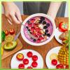 Tessco for you 100 Pack Large Disposable Salad Bowls Deep Heavy Duty Paper Bowls Sugarcane Fiber Compostable Biodegradable Microwave Safe for Hot Cold Soup Ramen Popcorn Pasta(40 oz,Natural Color) view 4