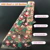 shareluck 100ft Christmas Cellophane Wrap Roll - Xmas Cellophane Wrap for Christmas to Wrap Gift Basket, Treat, Wine, Party Decoration. (100ft Long x 16 Wide x 2.5Mil) view 2