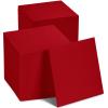 Disposable Cocktail Napkins Red Paper, [200 Pack] 10" x 10" 2-Ply Quilted Red Beverage Napkins For Christmas, Holiday, Bar, Cafe, Weddings, Party Or Kitchen view 1