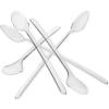 LSR Loreso 50 pcs Mini Plastic Long 7 Inch Spoons for Smoothie, Dessert, Appetizer Cups, Ice Cream & Sundae Cups (Reusable Long Spoons 7" - 50CT) view 2