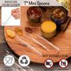 LSR Loreso 50 pcs Mini Plastic Long 7 Inch Spoons for Smoothie, Dessert, Appetizer Cups, Ice Cream & Sundae Cups (Reusable Long Spoons 7" - 50CT) view 4