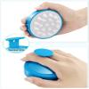 HEETA Scalp Massager with Soft Silicone Bristles for Hair Growth, Dandruff Removal and Exfoliation - Sky Blue Shampoo Brush view 2
