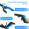 2 Pack 32 inch GrabRunner Reacher Grabber Tool with Strong Magnetic and Swivel Head (New Blue) view 3