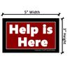 Ambassadors 4 Truth Help is Here | Gospel Tracts | Evangelism | Size (3"x5") | Contact Box | Pack of 50 view 3