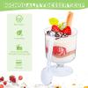 Nuogo 200 Pcs Dessert Cups with Spoons 100 Pcs 5 oz Mini Clear Plastic Parfait Cup with 100 Spoon Disposable Dessert Goblets Appetizer Cup for Summer Party Mousse Pudding Ice Cream(Transparent Color) view 3