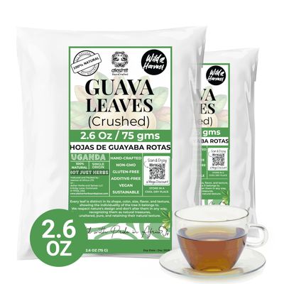 5.2oz Dried Guava Leaves, Hojas De Guayaba Secas, Dried Guava Leaves, Herbal Tea, Loose Leaf Tea, No Additives, Non GMO, Caffeine-free. by Akshit