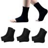 3pairs Neuropathy Socks, Ankle brace Socks and Tendonitis compression socks, Plantar Fasciitis, Neuropathy Pain- Brace For Women And MenL-XL, Black view 1