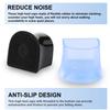 AIEX 12 Pairs of High Heel Protectors, 6 Sizes High Heel Caps Black & Clear Semicircle Shoe Heel Protectors for Grass Gravel Wedding Outdoor Activities Easy and Stable Walking (XXX, XX, XS, S, M, L) view 3
