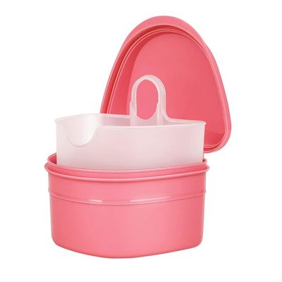 Tofficu Storage Box with Filter Cleaning Case False Tooth Storage Pp Plastic Compact for Outdoor