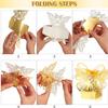 50 PCS Laser Cut Butterfly Wedding Favor Boxes with Ribbons, Hollow Butterfly Candy Chocolate Gift Boxes, DIY Party Romantic Small Souvenir Boxes for Wedding Bridal Birthday Shower Supplies (Gold) view 3