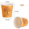 AVLA 800 Pack Bathroom Cups, 2 OZ Disposable Paper Mouthwash Cup, Small Hot Cold Beverage Drinking Cup, Mini Colorful Espresso Cups for Parties, Picnic, Barbecue, Travel and Events, Tree Pattern view 2