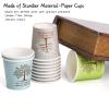 AVLA 800 Pack Bathroom Cups, 2 OZ Disposable Paper Mouthwash Cup, Small Hot Cold Beverage Drinking Cup, Mini Colorful Espresso Cups for Parties, Picnic, Barbecue, Travel and Events, Tree Pattern view 3