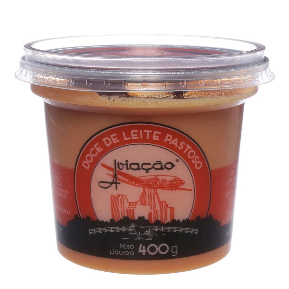 4 Set - Caramel Dessert Topping - Doce de Leite Pastoso Aviacao Net Wt 400g