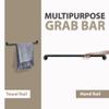 42 Grab Bars for Shower in 1.5 Dia | ADA Handicap Grab Bars for Wall can Hold Up to 400 lbs | Smooth-Grip Shower Grab Bars for Seniors, Matte Black Finish | Made in USA view 2