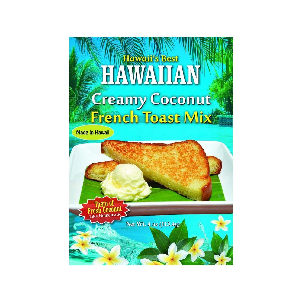 4 Pack of Hawaii's Best Hawaiian Creamy Coconut French Toast Mix