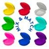 2 Pack of Retainer Cases (Available in Various Color Options); for Retainers, Dentures, Mouth Guards, and other Accessories. With Vent Holes and Write-on I.D. Area, Secure Snap Closure (Green) view 2