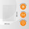 500 Clear Plastic Airtight Seal Bags Ideal for Freezing Food, Document Storage, Reusable and Storage Bags - Ophituria (500 Bags, 200 x 300 mm) view 2