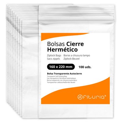 Clear Hermetically Sealed Plastic Bags Ideal for Freezing Food Storage Document Reusable and Preservation Bags - Ofituria