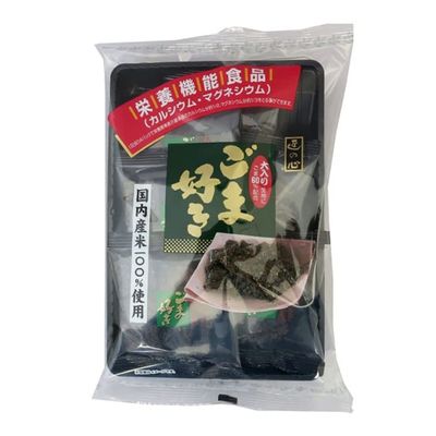 Maruhiko Goma Suki Senbei (3.95oz). Bite-size rice crackers made with rice grown in Japan. (TCS-16 L-5) - Pack of 6