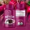 OS Organic Side | Beetroot Tablets | 100% Pure Organic | Boost Circulation & Energy | USDA Certified | Non-GMO, Plant-Based | 90 Tablets | for Heart Health & Wellness view 4