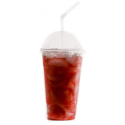 [1200 Sets - 20 oz] Crystal Clear PET Plastic Cups with Dome Lids | Iced Coffee Go Cups and Dome Lids | Cold Smoothie | Disposable Cups | Ideal for Coffee, Parfait, Juice, Soda, Cocktail, Party Cups