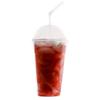 [1200 Sets - 20 oz] Crystal Clear PET Plastic Cups with Dome Lids | Iced Coffee Go Cups and Dome Lids | Cold Smoothie | Disposable Cups | Ideal for Coffee, Parfait, Juice, Soda, Cocktail, Party Cups view 1
