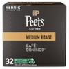 Peet's Coffee, Medium Roast Single Serve Coffee Pods, 100% Arabica Coffee - Caf Domingo 32 Count (1 Box of 32 Pods) view 1