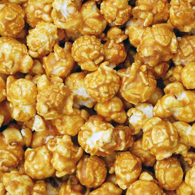 Gourmet Caramel Popcorn by Its Delish, 2 lbs Bulk Bag | Festive Caramel Corn Air Popped Pop Corn Snack - Fruity Red & Green Themed Candy Confetti | Birthday Party, Events Gluten Free, Vegan, Kosher