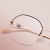 LKP Fashion Half Reading Glasses For Women Blue Light Blocking Alloy Frame Computer Readers Stylish Anti Eyestrain +2.25(+1.75) view 4