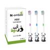 12 Pieces Kids Cartoon Panda Toothbrush Soft Bristles with Sunction Cup Individually Wrapped for Boys and Girls Toddler 3-12 Years Colorful view 3