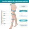 15-20 mmHg Compression Stockings for Women & Men, Footless Compression Pantyhose, Compression Leggings Support Hose for Varicose Veins, Swelling, Doctor, Teacher (Beige, L) view 2