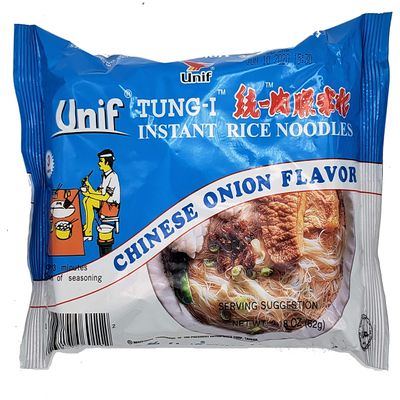 Tung-I Instant Rice Noodles Chinese Onion Flavor 2.18oz, Pack of 30