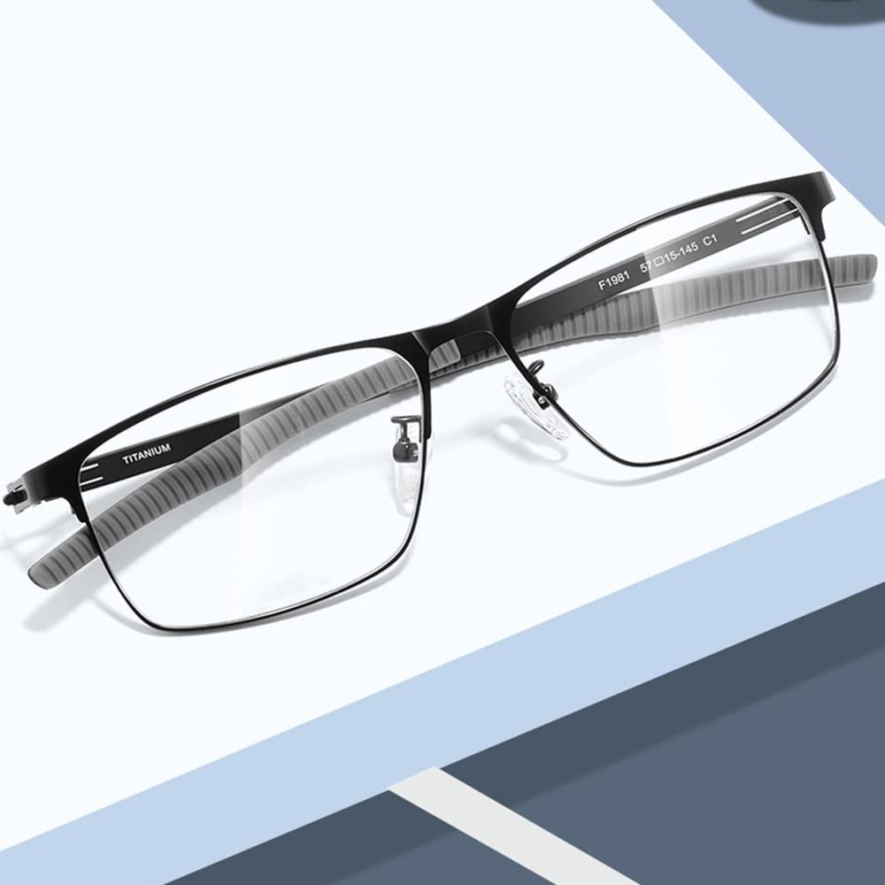 LKP Titanium Reading Glasses Blue Light Blocking, 1.25 1.50 1.75 Women Men Eyeglasses Magnification Presbyopia Lightweight(+2.75)