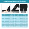 15-20 mmHg Compression Stockings for Women & Men, Footless Compression Pantyhose, Compression Leggings Support Hose for Varicose Veins, Swelling, Doctor, Teacher (Black, XL) view 4
