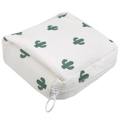 XUEQI Sanitary Napkin Storage Bag, Nylon Portable Sanitary Pads Pouch for Teen Girls Women Ladies