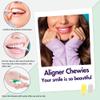 Chewies for Invisalign Aligner, 4 PCS Popsicle Silicone Chewies with Grip Handles, for Invisible or Metal Braces Aligner Munchies, 4 Original Flavor (White) view 3