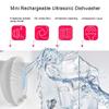 Natudeco Mini Dishwasher Portable Ultrasonic Dishwasher USB Powered Vegetable Fruit Wave Washing Machine for Kitchen Sink(Pink) view 3