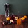 [Individually Wrapped] ANGLED TIPS 100 Pcs Black Disposable Jumbo Smoothie Straws, Wide Plastic Milkshakes Drinking Straws, BPA FREE (9.45" long and 0.43" Diameter) view 4