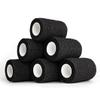 YAXEON Self Adhesive Bandage Wrap| 6 Rolls 3"x 5 Yards Medical Tape,Vet Tape,Athletic Tape,Elastic Cohesive Bandage for Sports Injury,Stretch Athletic,Ankle,(Black) view 1